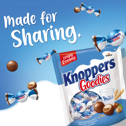 Knoppers Goodies Knusper Minis (1 x 180g): Knusprige Waffelkugeln gefüllt mit Haselnussstücken