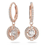 Swarovski 'Una' Damen-Ohrringe mit Roségold-Legierungsschicht