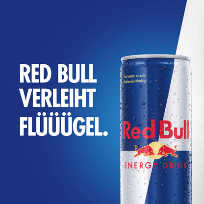 Red Bull Energy Drink mit Taurin & Vitaminen (24x 355ml): EINWEG-Pfand