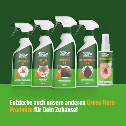 GREEN HERO Marder-EX (500ml): Marderabwehr, Marderschreck Auto-Spray