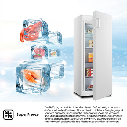 Hisense (FV191N4AW2) Gefrierschrank - TotalNoFrost - Türalarm - Multiflow 360° | 205kWh