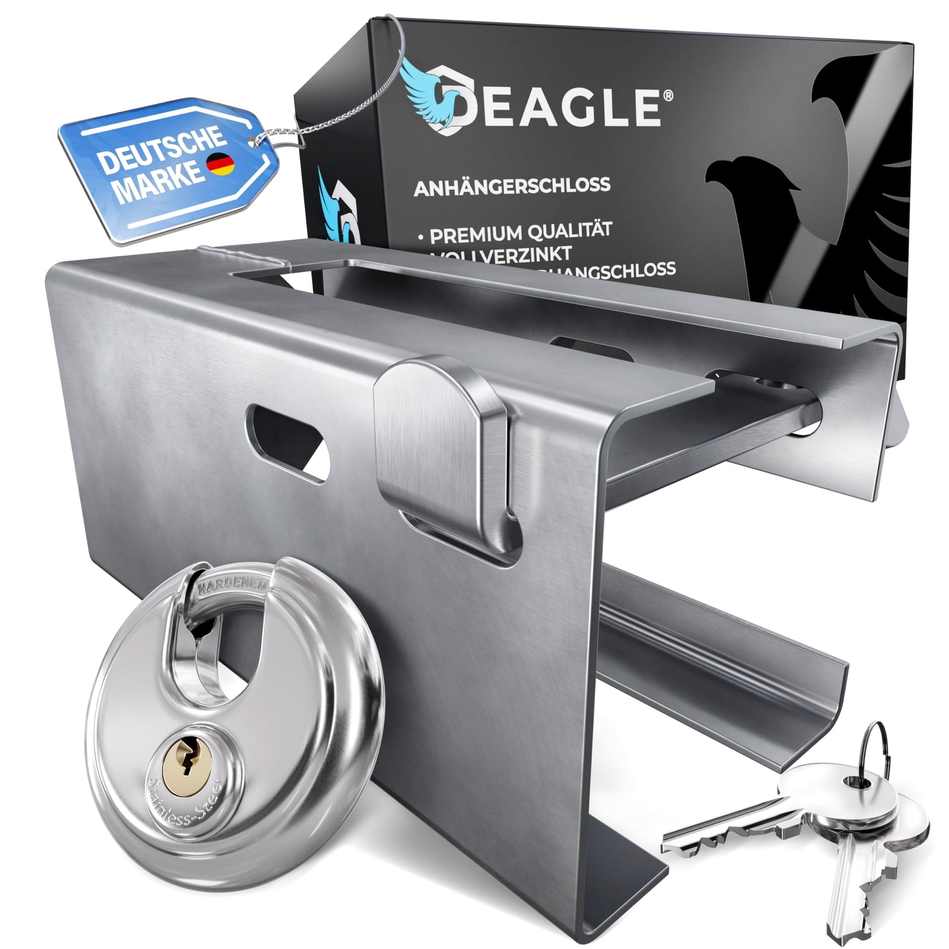 Deagle® Anhängerschloss: Optimaler Schutz im abgekuppelten Zustand bei jeder Wetterlage