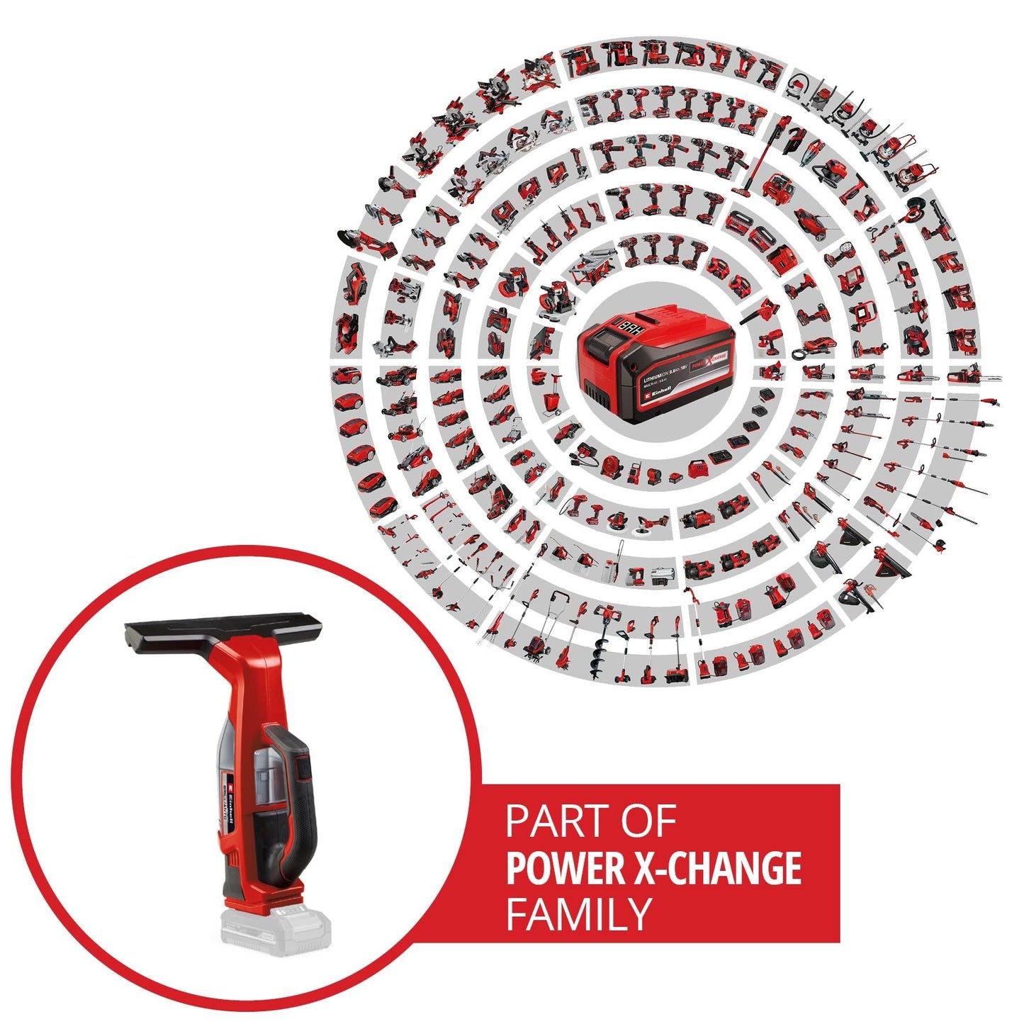 Einhell Akku-Fensterreiniger 'BRILLIANTO' Power X-Change ohne Akku