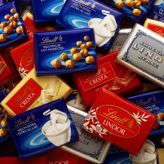 Lindt Schokolade Swiss Napolitains (1 kg): Vollmilchschokoladen Mini Tafeln