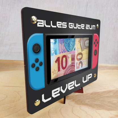 Gaming Zimmer Deko - XL Geldgeschenk aus Holz inkl. Ständer | Gaming Deko, Gamer Deko, Geschenk Junge, Geschenke für Männer, Gaming, Gaming Geschenkideen, Zocker Geschenk, Geldkarte