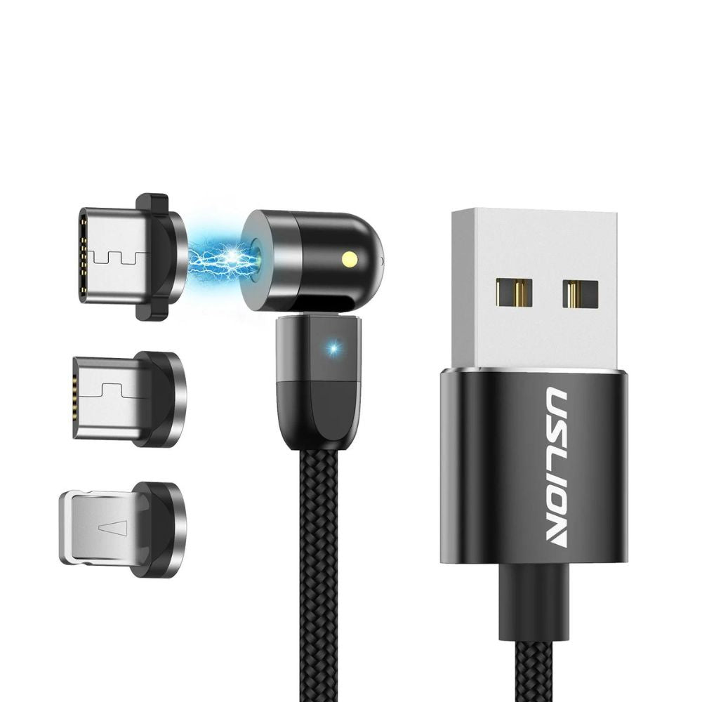 Magnetisches USB-Schnellladekabel | Drehbar um 360º und 180º6