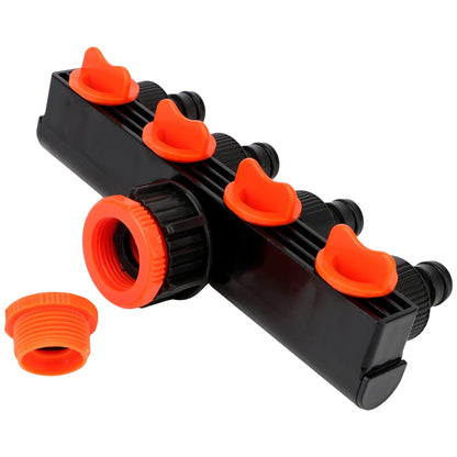 4-Wege Ventilverteiler 3/4-Zoll Wasserverbindung für Gartenschläuche1