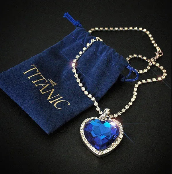 TITANIC Heart of Ocean-Kette mit Kristall-Anhänger für elegante Ausstrahlung1