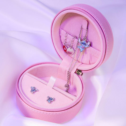 Disney Lilo & Stitch Schmuckset: Mickey & Minnie Mouse Armband, Halsband, Schmuckkästchen