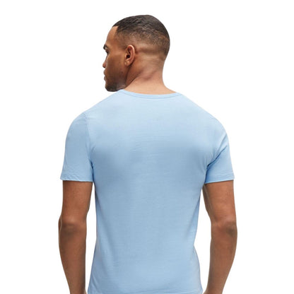 BOSS Herren T-Shirt: Baumwoll-Jersey, Logo-Stickerei, klassischer Rundhalsschnitt