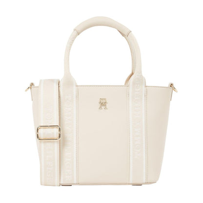 Tommy Hilfiger Damen Mini Schultertasche mit Logotape & Reißverschluss