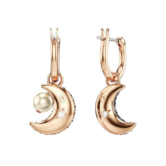 Swarovski 'Sublima' Luna Drop-Ohrhänger mit Mond-Motiv und strahlenden Swarovski-Kristallen