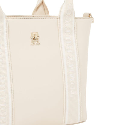 Tommy Hilfiger Damen Mini Schultertasche mit Logotape & Reißverschluss