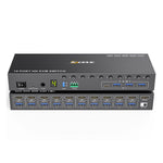 MLEEDA 10-Port HDMI KVM Switch: Professionelle Kontrolle für mehrere PCs mit nur einem Monitor