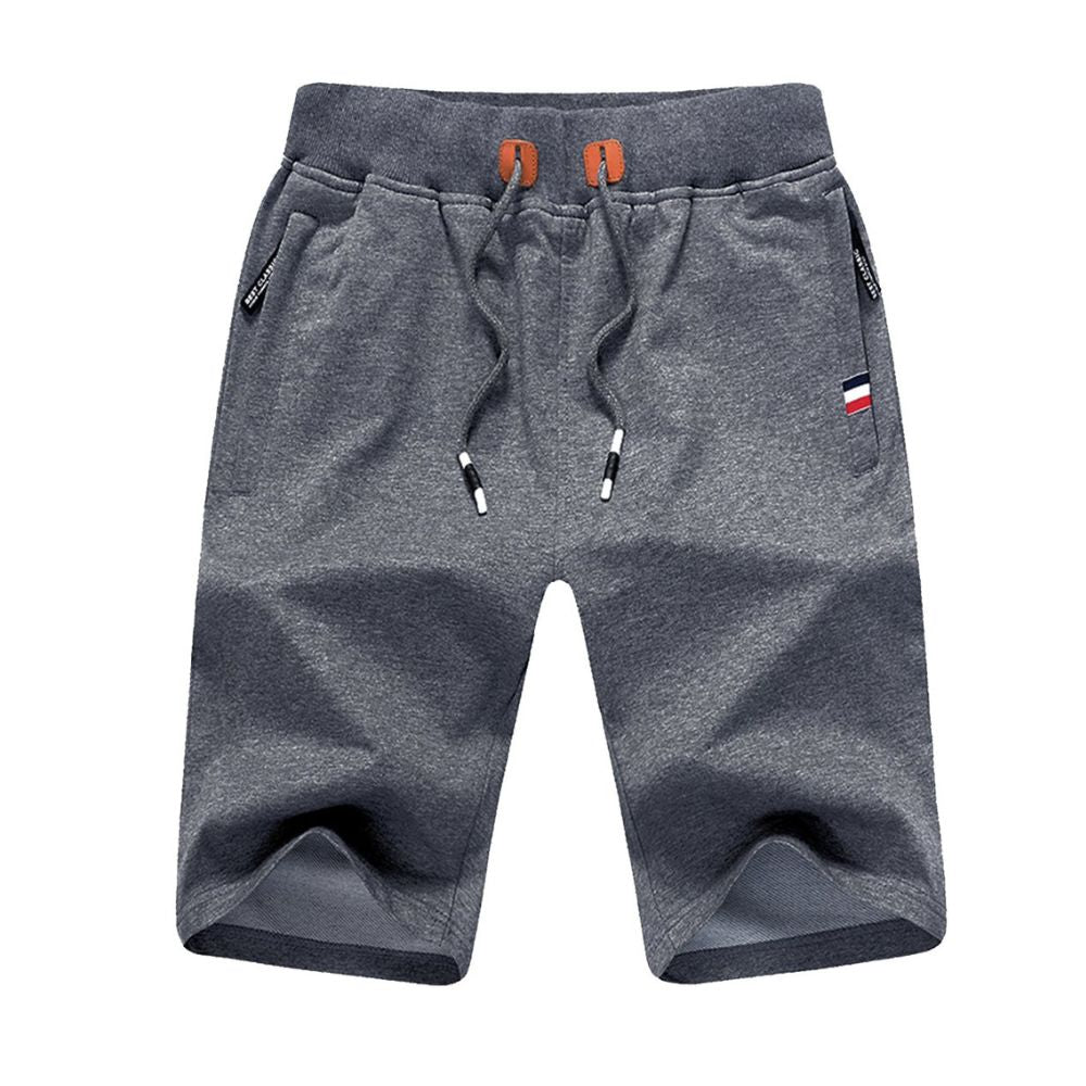 JustSun Herren Sport Kurze Hose für Sommer: Baumwolle, Elastische Taille