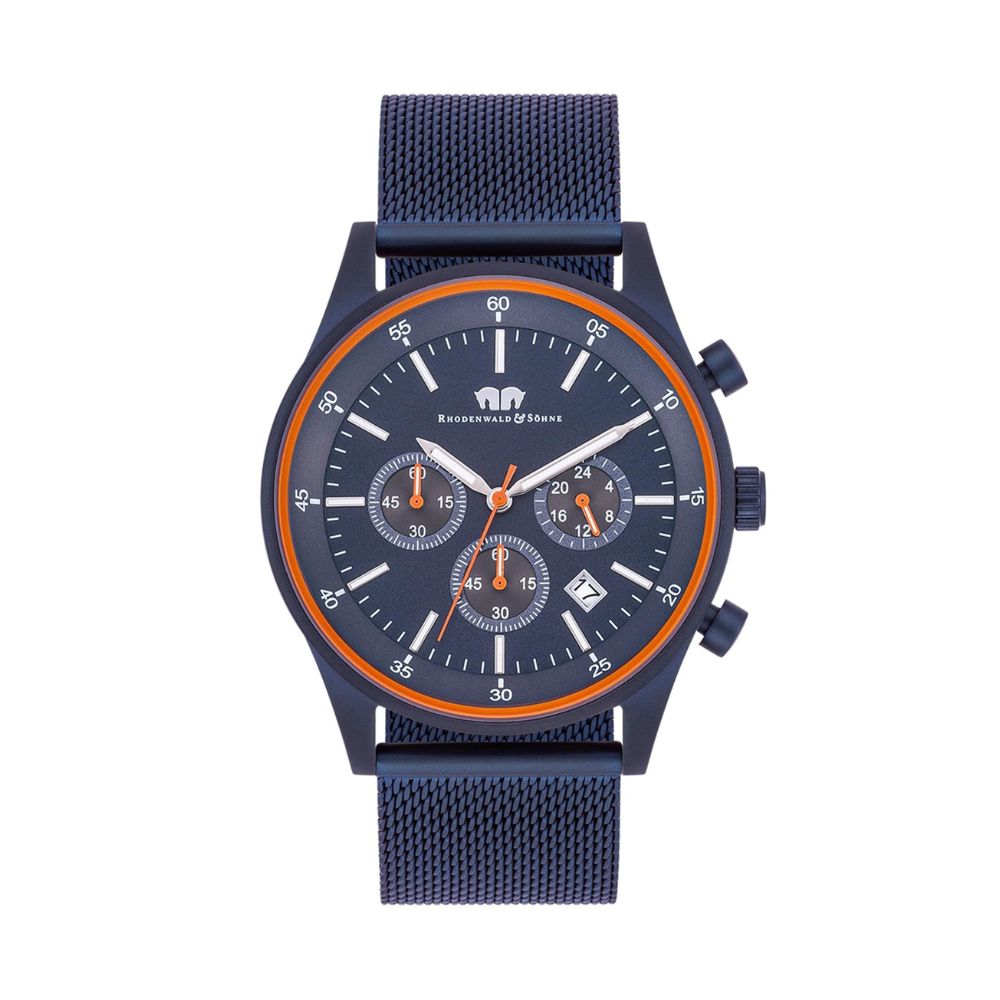 Rhodenwald & Söhne Chronograph Herrenuhr (10010358) mit Edelstahl-Armband
