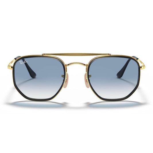 Ray Ban 'RB3648M' Unisex Sonnenbrille: Gold-Retro-Style (Größe: 52mm)