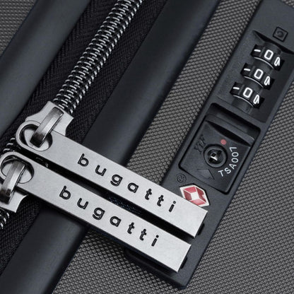 BUGATTI 'Valencia' Hartschalen Reisekoffer-Set (3-teilig): ABS-Material, TSA-Schloss