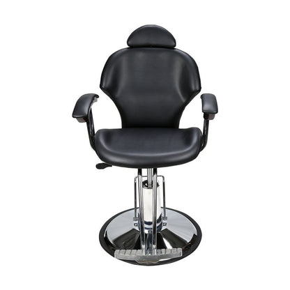 Barberpub Friseurstuhl | Hydraulisch, bis 135° kippbar mit Gasfeder-Sperre, 360° drehbar