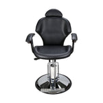 Barberpub Friseurstuhl | Hydraulisch, bis 135° kippbar mit Gasfeder-Sperre, 360° drehbar