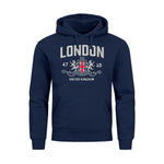 Neverless® Hoodie London - United Kingdom (Navy)