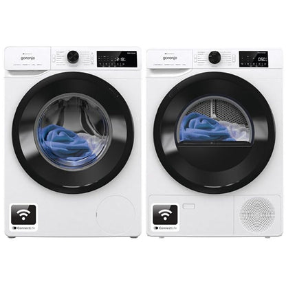 Bundle of Gorenje (WPAM84A1T) '8kg' Waschmachine mit Dampffunktion + Gorenje (DPNE82/GN) '8kg' Trockner mit Wärmepumpe