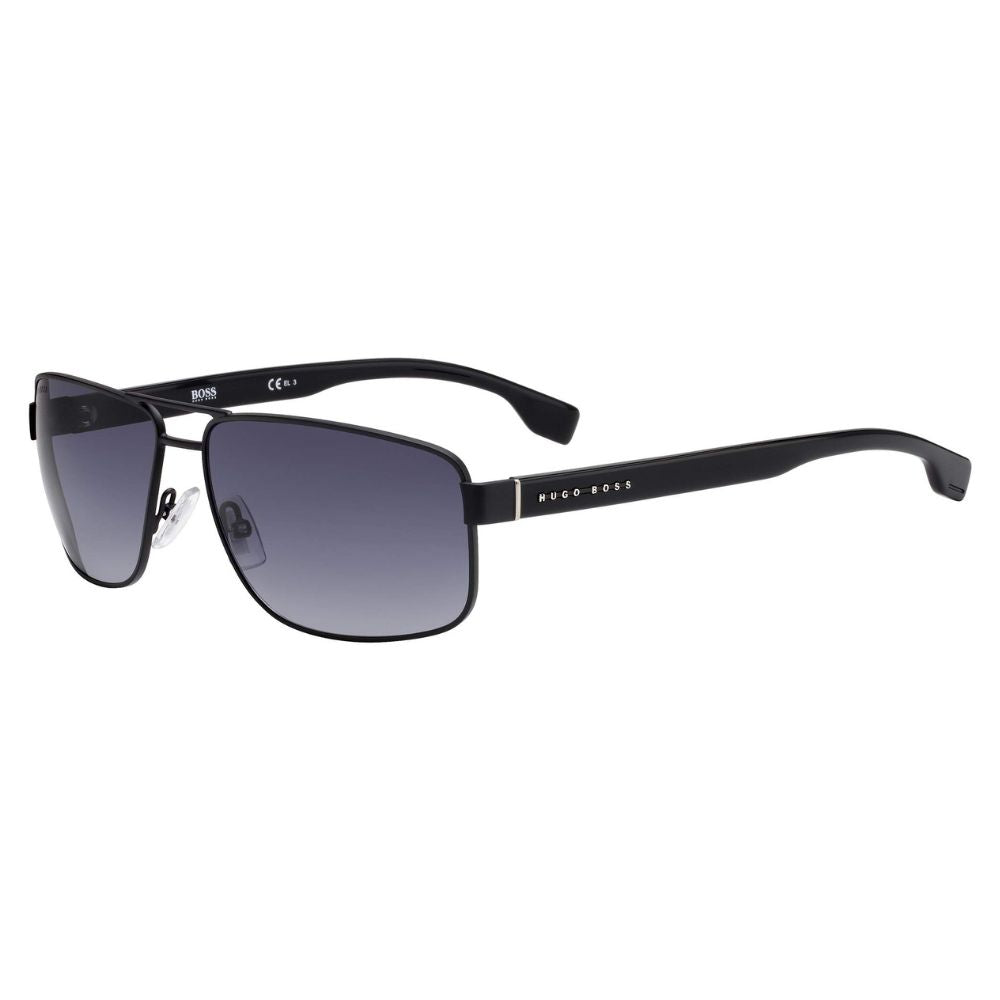 Hugo Boss '1035/S' Sonnenbrille für Herren: Mattschwarz, Graue Verlaufsgläser