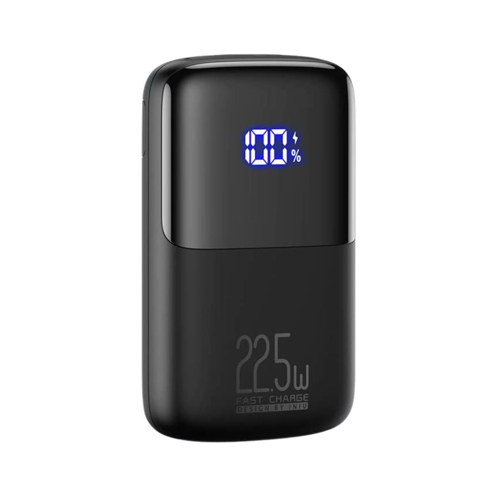 INIU Powerbank (10000mAh - 22,5W) mit LED-Anzeige: Klein aber Stark | USB-C In- & Output