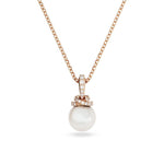 Swarovski 'Originally' Kristallperle-Anhänger für Damen: Halskette mit Roségold-Legierungsschicht
