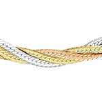 Carissima 375er Gold-Tricolor Damen-Fischgrätkette inkl. Geschenkbox