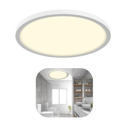 LQWELL® Rund-Flach LED Deckenlampe, IP44 Wasserfest (18W, 4000K)