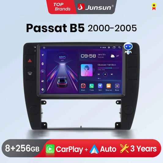 Junsun Wireless Carplay Android Coach Radio für Passat B5 2000 2002-2005 GPS Intelligente Systeme Multimedia Autoradio
