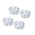 Transparentes Silikon-Türstopper-Set | Stoßdämpfer, Wandschutz, Sicherheits-Pad