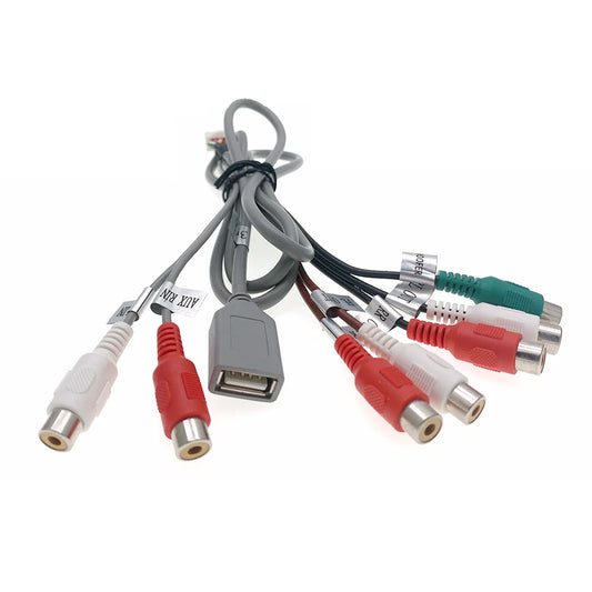 14 Pin RCA Auto Android Stereo Radio USB Daten SUB Woofer Kabelbaum Stecker Adapter Kabel für Android Universal Zubehör – Bild 2