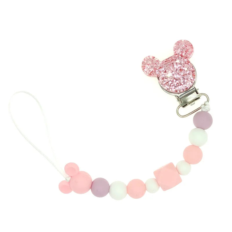 Baby-Schnullerkette – Rosa