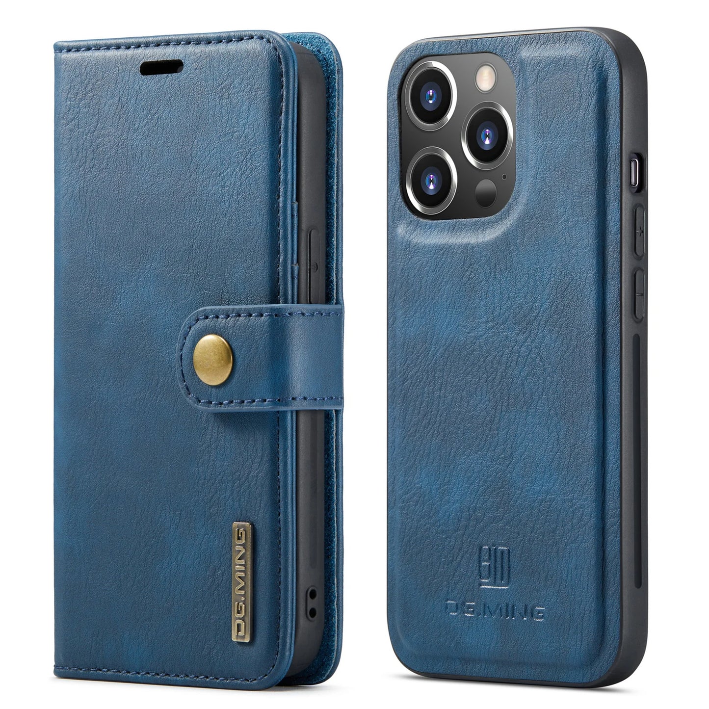 Magnetisches Ledercover für iPhone 15/14/13/12/11 Pro-Max | mit Kartenhalter2
