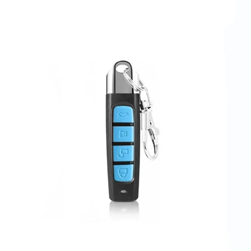 4-in-1 Drahtloser Fernbedienungs-Duplikator für Garagentore und Autoschlüssel | 433 MHz, 4 Tasten, Kopier- und Rolling-Code-Funktion (Blau)