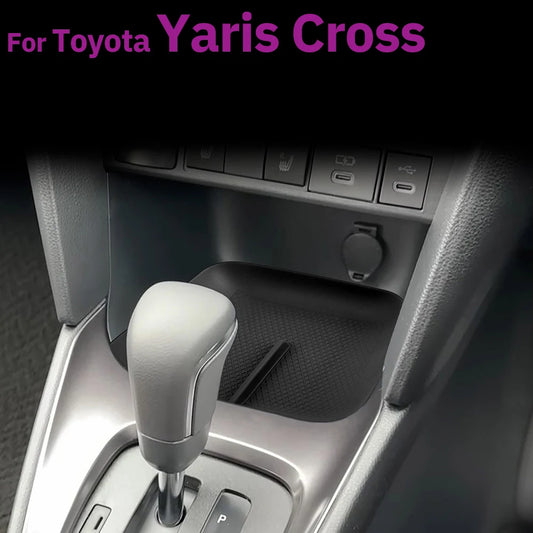 Für Toyota Yaris Cross Silikonmatte – Flexible Konsolenauflage für Kabelloses Ladegerät, Rutschfest, Geräuschdämpfende Aufbewahrungsbox – Bild 2