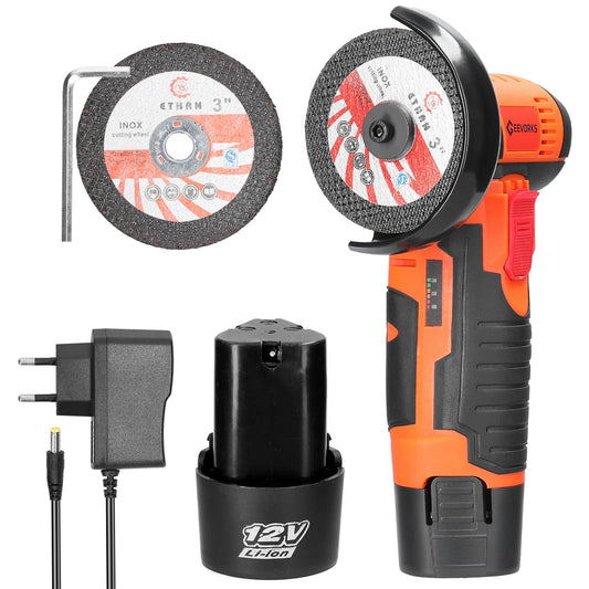 Elektrisches Schleifwerkzeug mit 19500 U/min, Multifunktionaler Mini-Schleifer, Handschneider zum Schneiden, Polieren, Keramikfliesen, Holz, Stein, Stahl – Bild 2