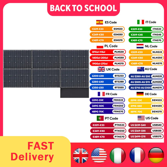 All Powers 600w Faltbares Solar Panel Hoch Effizientes Solarmodul Solar Ladegerät mit Solar Leistung für Rv Netz Unabhängiges Boots Heim Lager