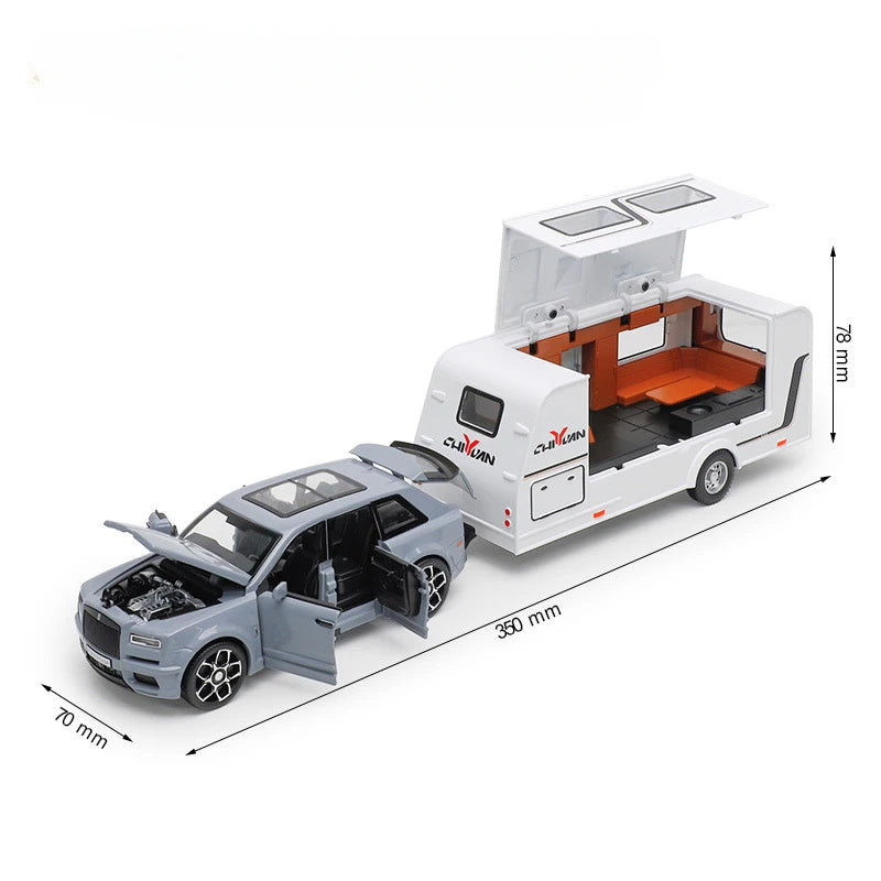 Rolls Royce (Cullinan) Modellauto mit Sound und Licht | Campingmodell (1/32)
