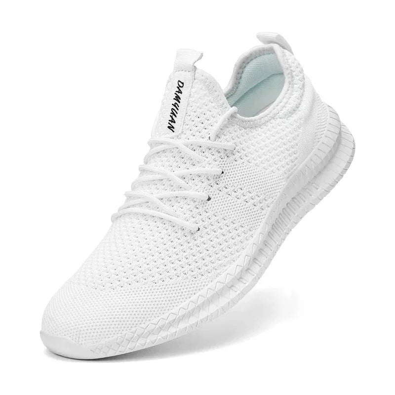 DAMYUAN Sommer Sneaker für Herren | Trendy, Bequem und Stilvoll: in Größen 36-46 (Weiß)