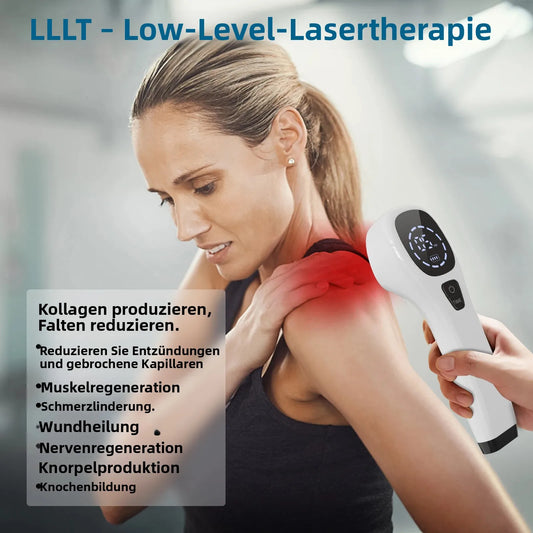 KTS Lasertherapiegerät Gegen Körperschmerzen 2x808nm LLLT Physiotherapiegerät zur Linderung von Knieschmerzen, Arthritis, Schulterfester Schmerzen und Bei Schmerzen Bei Haustieren – Bild 2