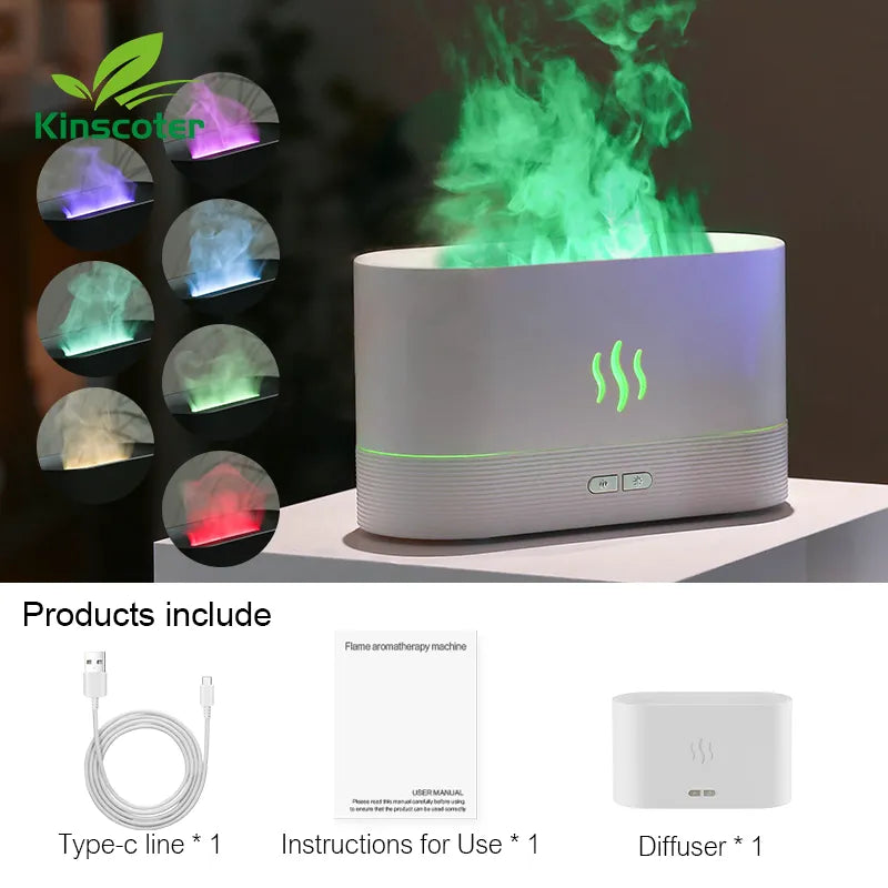 Aroma Diffuser mit Flammen-Effekt und automatischer Abschaltautomatik-pro1