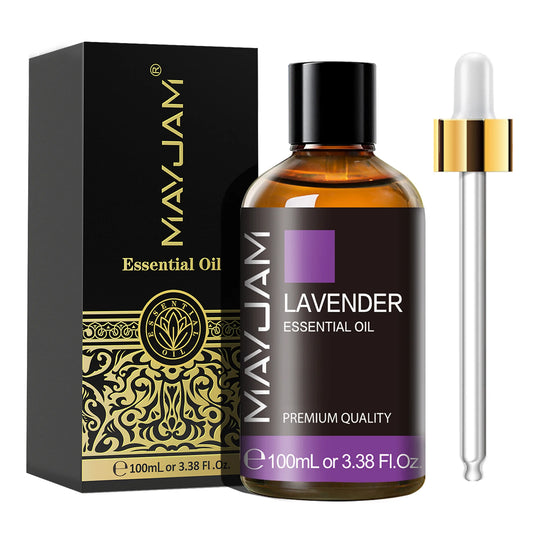 MAYJAM 100 Ml Ätherische Öle für Luftbefeuchter, Diffusor, Lavendel, Sandelholz, Süßer Orangen-Teebaum, Kampfer, Vetiver, Aromatisches Öl