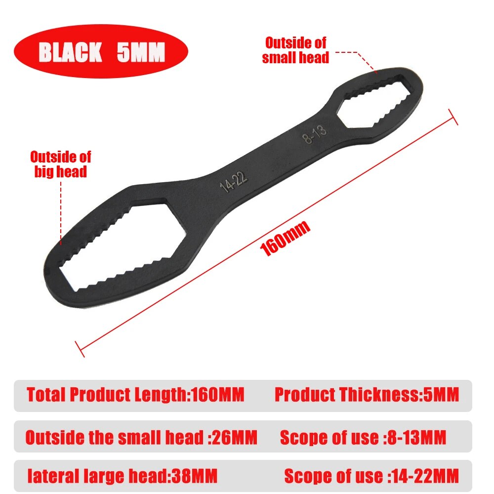Doppelseitiger (8-22mm) Universal-Torx-Schlüssel für vielseitige Anwendungen5