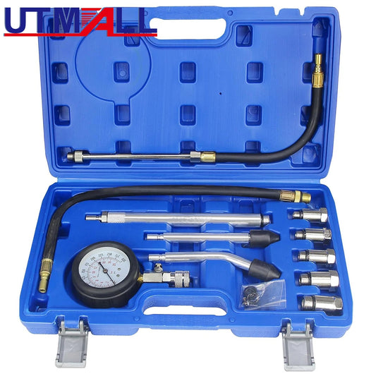 Neue Schnell Verbundene Benzin Gas Motor Zylinder Kompressor Gauge Meter Test Druck Kompression Tester Leckage Diagnose – Bild 2