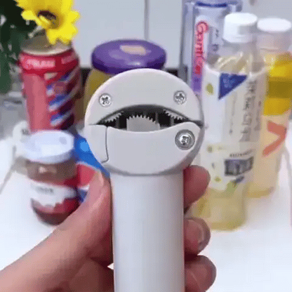 Multifunktionaler Schraubdeckelöffner für Dosen, Gläser und Flaschen | Verstellbar (Preview GIF)