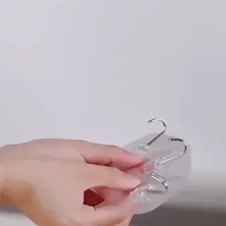 10 Stück Multifunktionale, transparente, selbstklebende Mehrzweckhaken (Preview GIF)