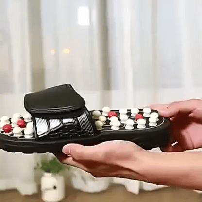 Akupunktur Slipper | Fußreflexzonenmassage Hausschuhe für Schmerztherapie und Stress Relief (Preview GIF)